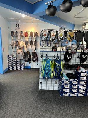 Pickleball paddles, footwear, balls, accessories