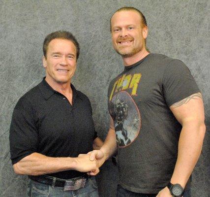 Arnold Schwarzenegger & Doug Hall.