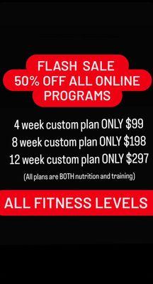 Current (Feb 2024) program specials to kick off your fitness goals.