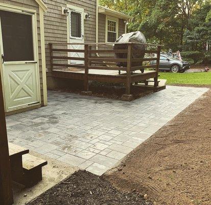 Patio and walkway we completed.