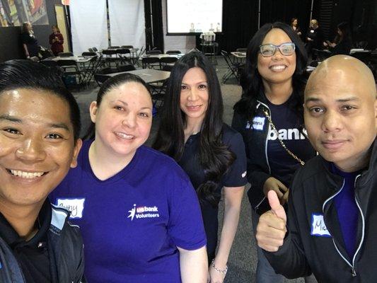 U.S. Bank employees volunteer at JA Finance Park #CommunityPossible  2/6/2018