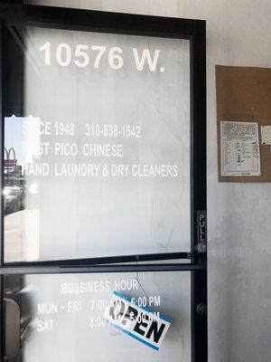 West Pico Chinese Hand Laundry Cleaners