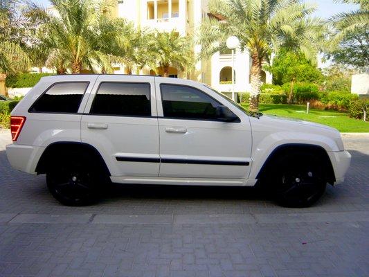 Rims and chrome parts Dipped in satin Black