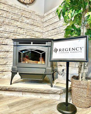 Did you know that we are now a Regency Fireplace dealer? Come to our showroom and check out our different fireplace options.