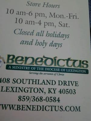 Benedictus Books and Gifts