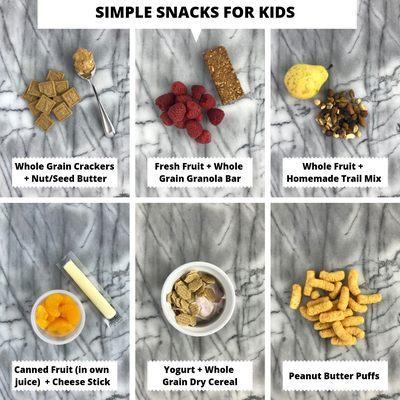 Grab the full kids snack guide free on my website homepage!