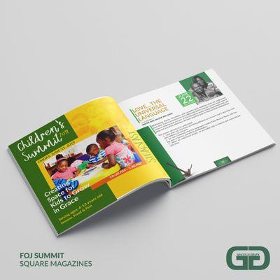 FOJ Square Magazine Design and Print