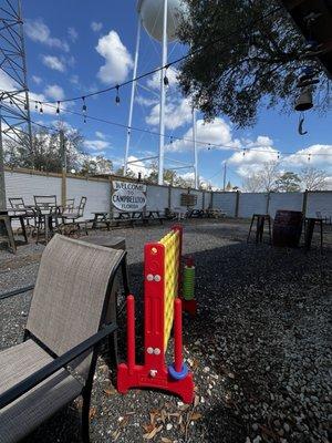 The out back beer garden.