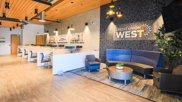 Inside Credit Union West Kierland Branch in Scottsdale.