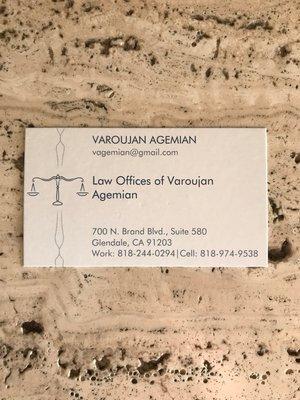 Law Offices of Varoujan Agemian