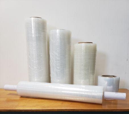 stretch wrap available in various sizes.