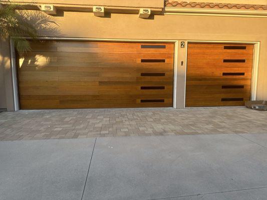 Custom beautiful Wooden Garage Door