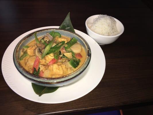 Panang curry with vegetables ...yum!