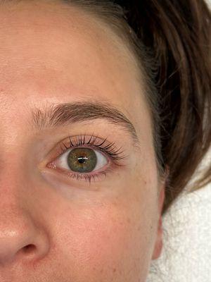 Keratin lash lift and tint