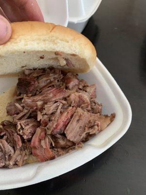 Brisket sandwich