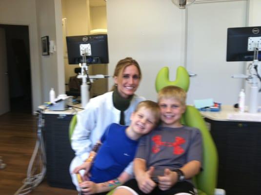 We had a great time at Dr. Christianson's office!