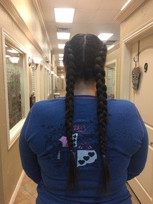 I always go to Debbie to get my hair braided she does a great job! If your looking for a great place to get a fun do I recommend Debbie!