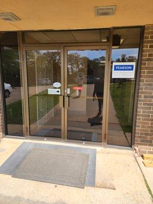 Main entry door to the testing center