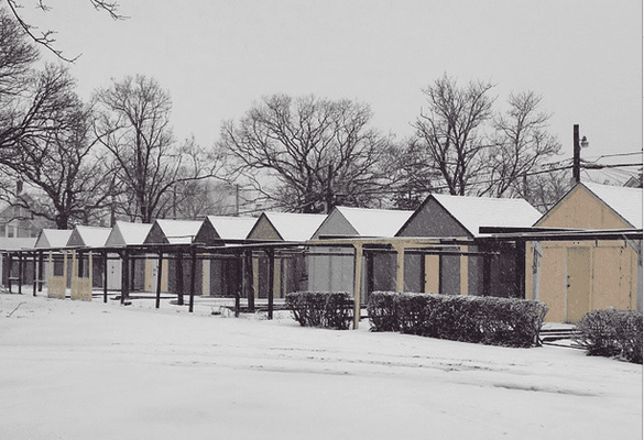 Grove Hall is across from Ocean Grove's tent city and the Great Auditorium.