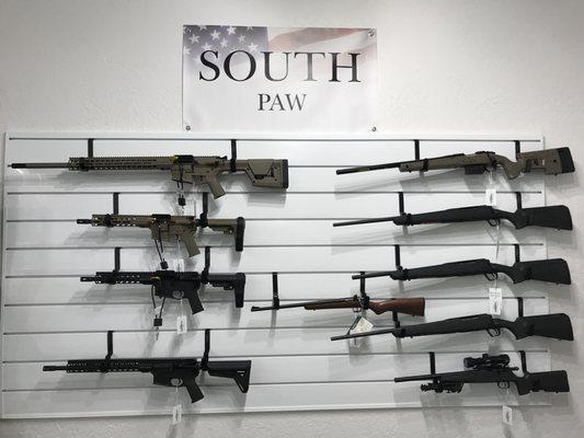 Large selection of left handed firearms available