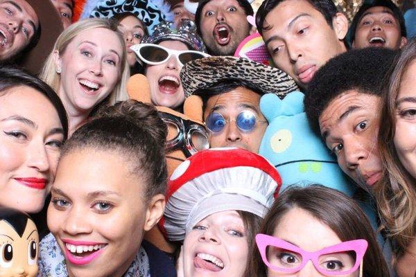 How many people can you fit into an open air Photobooth??