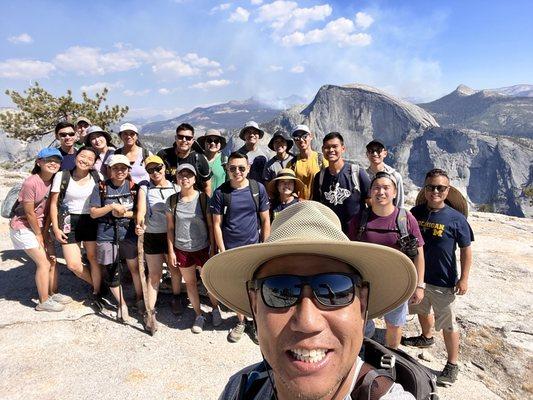 UCSD A2F Team Pic at Yosemite National Park - North Dome