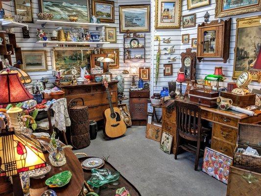 Antique and vintage treasures... And a guitar!