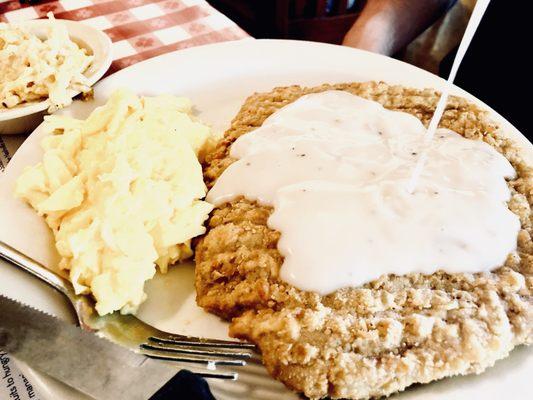 Chicken Fried Steak!!! Huge and delish