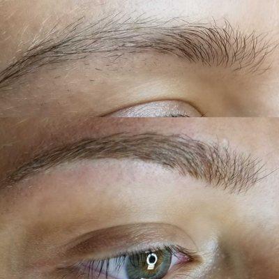 Microblading before and after