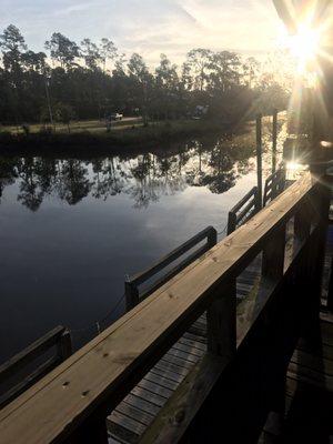 View from the cabins