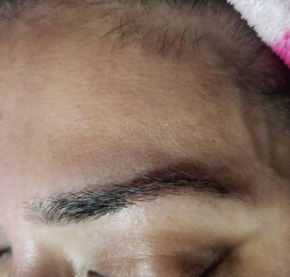 After Brow wax