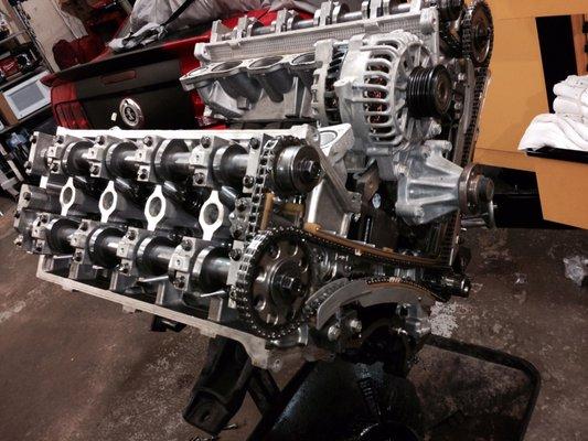 Four valve mustang engine rebuild