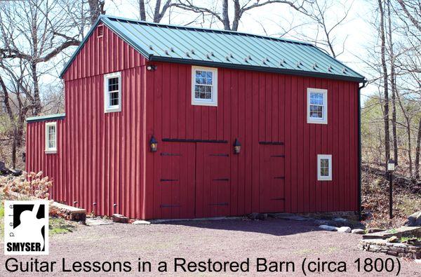 Steer clear of noisy, crowded music stores. Step up to the serenity of private guitar lessons in Pete's restored barn studio (circa 1800).