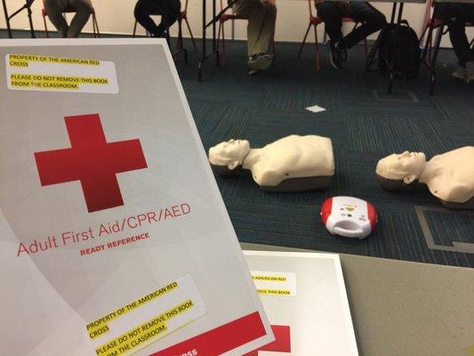 The American Red Cross has modified its training.