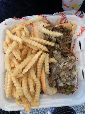 Philly cheesesteak combo