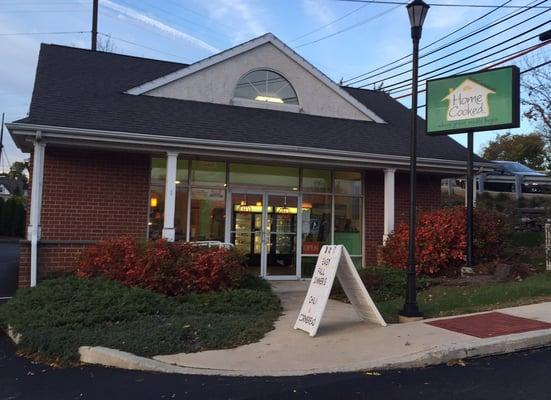 The exterior of our shop in Paoli.  We're located right across N. Valley Rd from Paoli Station.