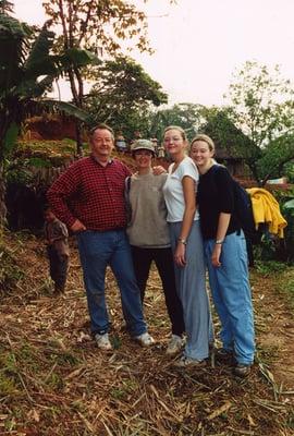 Guatemala - Humanitarian work, 2002 with wife, Kathleen, and daughter, Keri and Karisa.