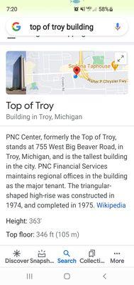 History of this TALL building previously, Which is now owned & called PNC.   3/17/2021