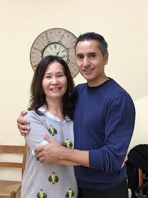 With my tango teacher