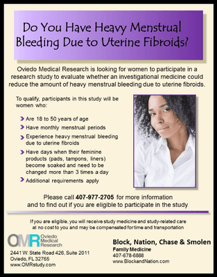 Uterine Fibroids Study - Currently Enrolling