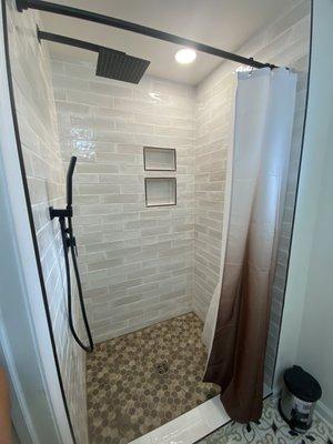 Built new shower