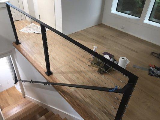 Black Cable Railing System