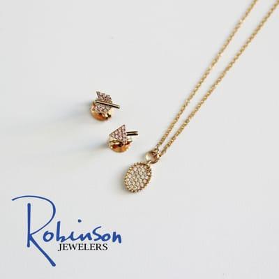 14kt yellow gold diamond jewelry by Gabriel & Co.