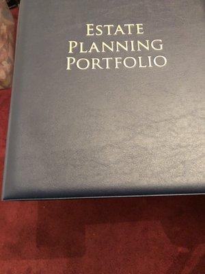 Estate Planning Portfolio binder