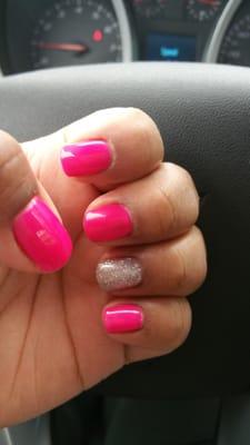 My shellac nails they so cute girls did awesome!