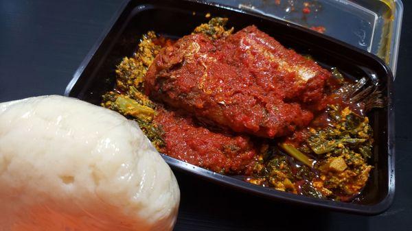 Egusi and fish