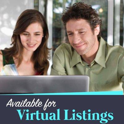 Sellers-I will advertise your listing virtually, so everyone has access!Buyers-Let me show you around some homes, virtually!