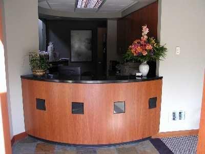 Reception area of Sound Surgery in Lynnwood, WA.