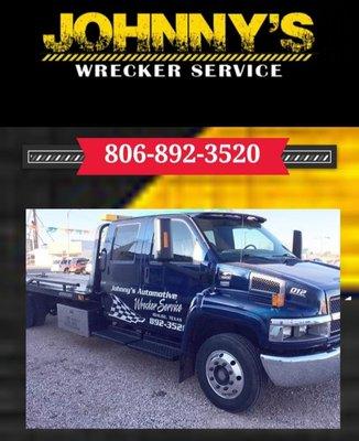 Johnny's Wrecker Service.Towing Service  Lubbock, Idalou, Crosbyton, Ralls, Dickens, Lorenzo Texas area , TX