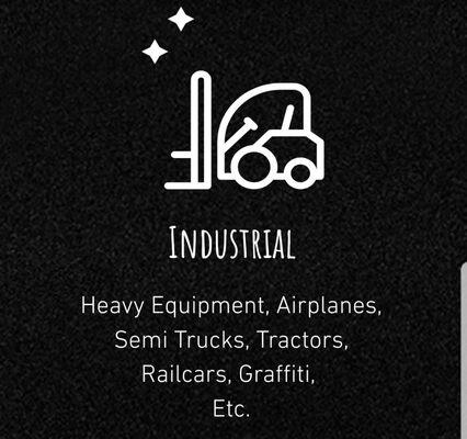 Some of the services we offer for industrial customers! All estimates are free!